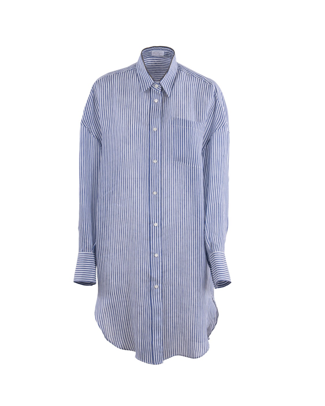 shop BRUNELLO CUCINELLI  Camicia: Brunello Cucinelli camicia lunga con monile.
Chiusura con cannoncino e bottoni di madreperla.
Colletto classico.
Taschino su petto.
Polsini con un bottone in madreperla.
Decorazione in monile Nickel-free.
78% LINO, 22% SETA.
Fabbricato in Italia.. MH756NL416-C503 number 596410